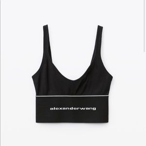 Alexander Wang logo skirt and sports bra